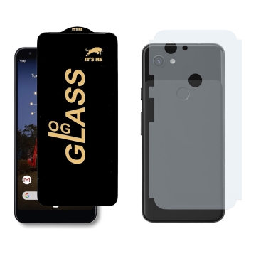 Google Pixel 3A XL Protection Deal: OG Glass + Carbon Fiber Back Skin - Image 2