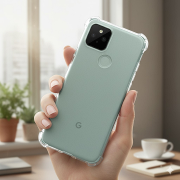 Google Pixel 5 Transparent Anti-Shock Bumper Case - Image 2