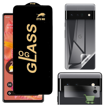 Google Pixel 6 360¬∞ Clear Kit: OG Glass + Back Jelly Camera Guard - Image 2