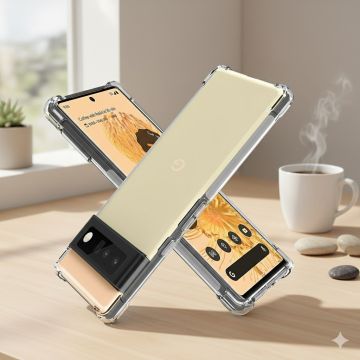 Google Pixel 6 Pro Crystal Clear Anti Shock Extra Bumper Mobile Cover - Image 2