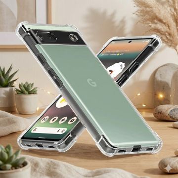 Google Pixel 6A Transparent Extra Bumper Anti Shock Crystal Clear Case - Image 2