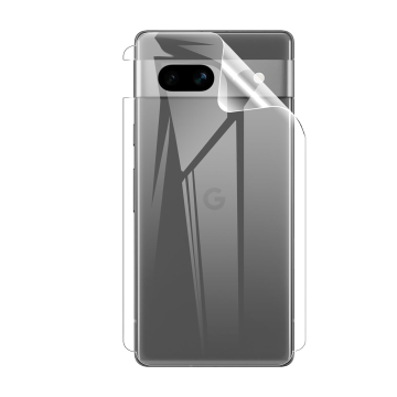 Google Pixel 7A Back Clear Jelly Protector - Soft Hydrogel Film - Image 2