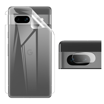 Google Pixel 7A Clear Back Kit: Jelly Film + Camera Lens Protector - Image 2