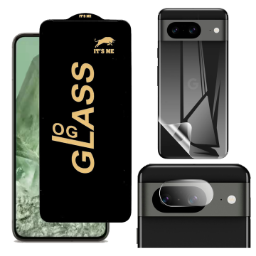 Google Pixel 8 360¬∞ Clear Kit: OG Glass + Back Jelly Camera Guard - Image 2