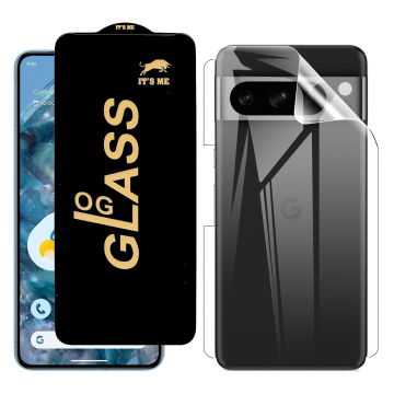 Google Pixel 8 Pro Protection Pack: OG Glass + Clear Back Jelly Film - Image 2
