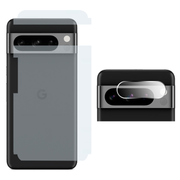 Google Pixel 8 Pro Rear Combo: Carbon Fiber Skin + Camera Lens Protector - Image 2