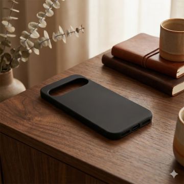 Google Pixel 9 Pro Soft Plain Black Mobile Cover