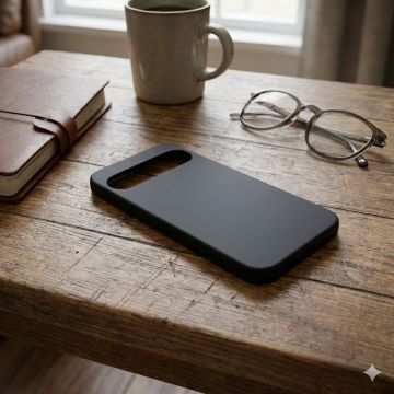 Google Pixel 9 Pro XL A+ Quality Back Cover Soft Plain Black Case For Pixel 9 Pro XL
