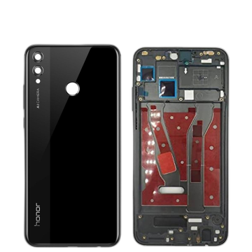 Honor 8x Housing Middle Frame With Side Button and Camera Lens Complete Body Casing Replacement For 8x - Black - Image 2