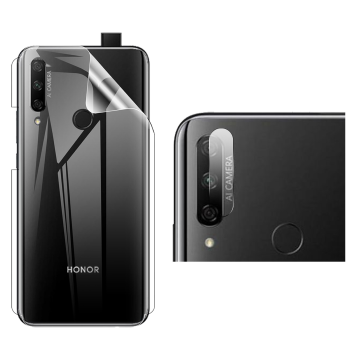 Honor 9X Clear Back Kit: Jelly Film + Camera Lens Protector - Image 2