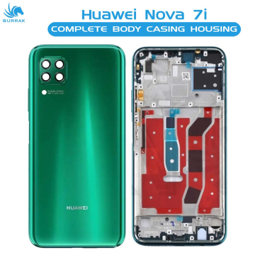 Huawei Nova 7i Housing Middle Frame With Side Button and Camera Lens Complete Body Casing Replacement For Nova 7i - Green - Image 2