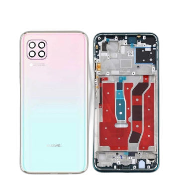 Huawei Nova 7i Housing Middle Frame With Side Button and Camera Lens Complete Body Casing Replacement For Nova 7i - Pink - Image 2