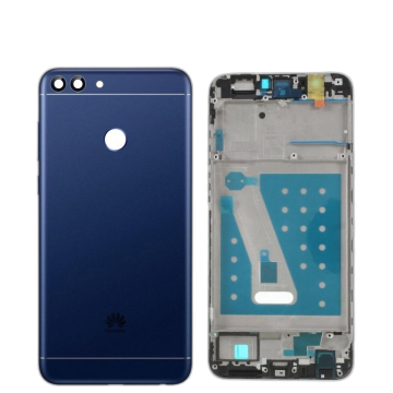 Huawei P Smart Housing Middle Frame With Side Button and Camera Lens Complete Body Casing Replacement For P Smart - Blue - Image 2