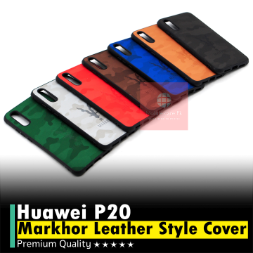 Huawei P20 Back Cover Soft Leather Markhor Style Case For P20 - Image 2