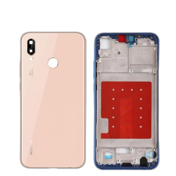 Huawei P20 Lite Housing Middle Frame With Side Button and Camera Lens Complete Body Casing Replacement For P20 Lite - Pink - Image 2