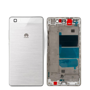 Huawei P8 Lite Housing Middle Frame With Side Button and Camera Lens Complete Body Casing Replacement For P8 Lite - White - Image 2