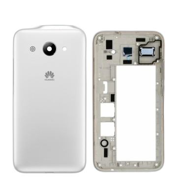 Huawei Y3 2017 Housing Middle Frame With Side Button and Camera Lens Complete Body Casing Replacement For Y3 2017 - White - Image 2