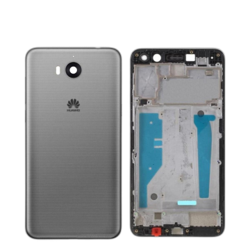 Huawei Y5 2017 Housing Middle Frame With Side Button and Camera Lens Complete Body Casing Replacement For Y5 2017 - Grey - Image 2