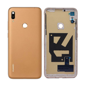 Huawei Y6 Prime 2019 Housing Middle Frame With Side Button and Replacement Battery Back Door For Y6 Prime 2019 - Golden - Image 2