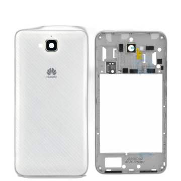 Huawei Y6 Pro 2015 Housing Middle Frame With Side Button and Camera Lens Complete Body Casing Replacement For Y6 Pro 2015 - White - Image 2