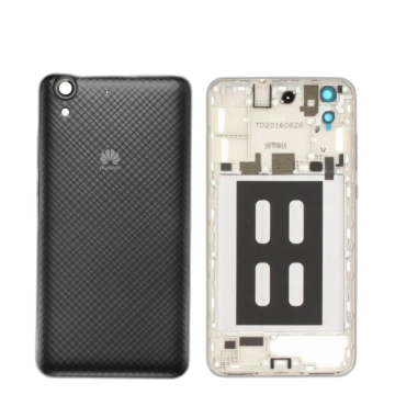 Huawei Y6II Housing Middle Frame With Side Button and Camera Lens Complete Body Casing Replacement For Y6II - Black - Image 2