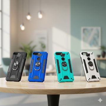 Huawei Y7 2018 Armor Stand Stylish Hard Case - Image 2