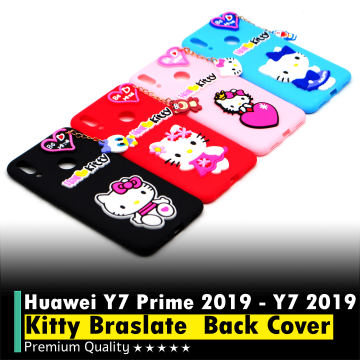 Huawei Y7 2019 Hello Kitty Braslate Chain Soft Mobile Cover - Image 2
