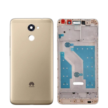Huawei Y7 Prime 2017 Housing Middle Frame With Side Button and Camera Lens Complete Body Casing Replacement For Y7 Prime 2017 - Golden - Image 2