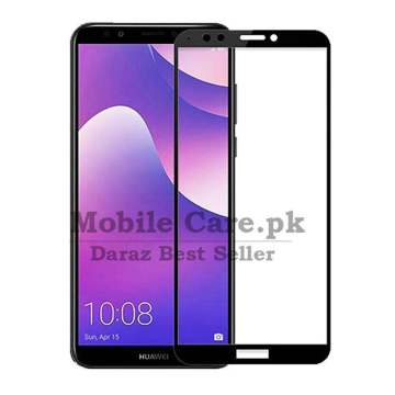 Huawei Y7 Prime 2018 Full Screen Protector 9D Tempered Glass Protector For Huawei Y7 Prime 2018  - Image 2