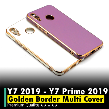 Huawei Y7 Prime 2019 Golden Border Camera Protection Cover - Image 2