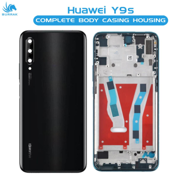 Huawei Y9s Housing Middle Frame With Side Button and Camera Lens Complete Body Casing Replacement For Y9s - Black - Image 2