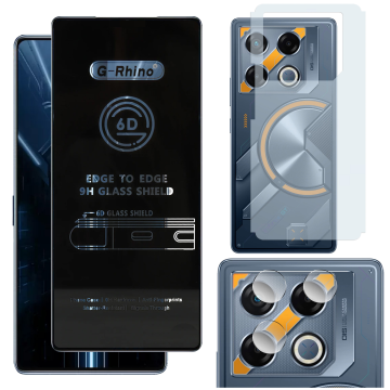 Infinix GT 20 Pro Gamer Kit: OG Glass + Carbon Back Camera Film - Image 2