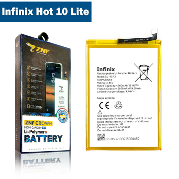 Infinix Hot 10 Lite Battery Replacement - ZNF 5000mAh (BL-49FX) - Image 2