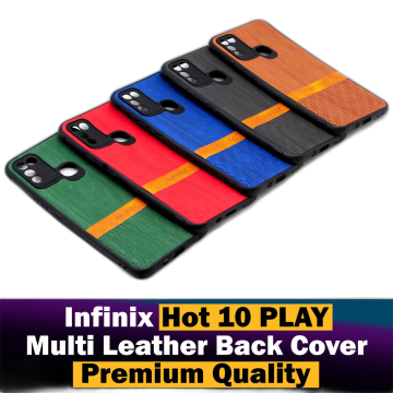 Infinix Hot 10 Play Soft Texture Leather Style Mobile Cover - Image 2