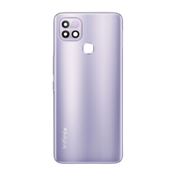 Infinix Hot 10i Rear Back Body Casing Housing Replacement Battery Back Door With Side Buttons And Camera Lens For Hot 10i - Purple - Image 2