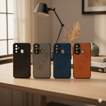 Infinix Hot 11 Executive Stitched Leather Cover - Image 2