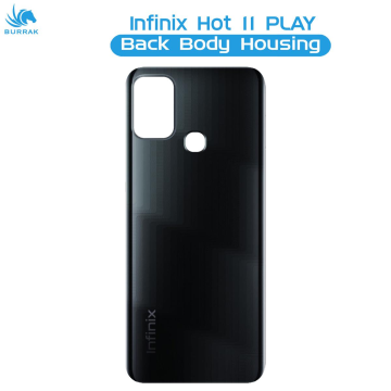 infinix Hot 11 Play Rear Back Body Casing Housing Replacement Battery Back Door For infinix Hot 11 Play - Black - Image 2
