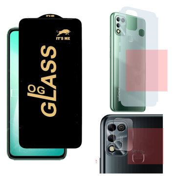 Infinix Hot 11 Play Ultimate Bundle: OG Glass + Carbon Back Camera Lens - Image 2