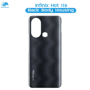 infinix Hot 11s Rear Back Body Casing Housing Replacement Battery Back Door For infinix Hot 11s - Black - Image 2