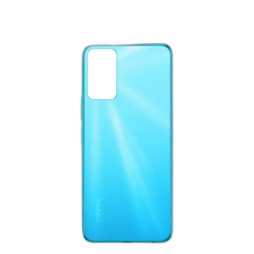 Infinix Hot 12 Housing Middle Frame With Side Button and Camera Lens Body Casing Replacement For Hot 12 - Blue - Image 2