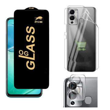 Infinix Hot 12 Play Clear 360: OG Glass + Back Jelly Camera Film - Image 2