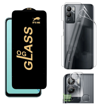 Infinix Hot 12i Clear Bundle: OG Glass + Back Jelly Camera Guard - Image 2