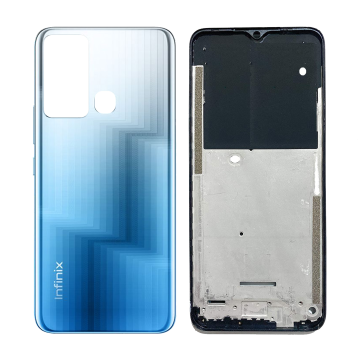 Infinix Hot 12i Rear Complete Body Casing Housing Replacement For Hot 12i - Blue - Image 2