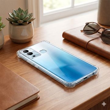 Infinix Hot 12i Transparent Extra Bumper Anti Shock Soft Crystal Clear Case - Image 2