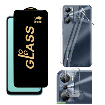 Infinix Hot 20i Clear Bundle: OG Glass + Back Jelly Camera Guard - Image 2