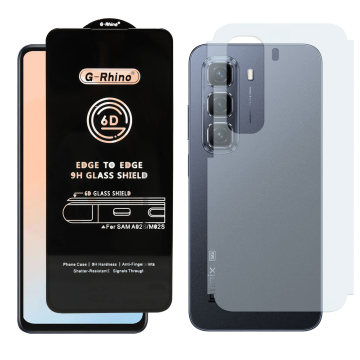 Infinix Hot 50 Combo: OG Glass Screen Protector + Carbon Back Skin - Image 2
