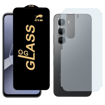 Infinix Hot 60 Combo: OG Glass Screen Protector + Carbon Back Skin - Image 2