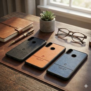 Infinix Hot 7 Pro Soft Leather Cover - Image 2
