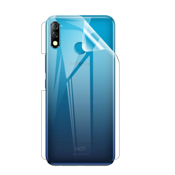 Infinix Hot 8 Lite Back Clear Jelly Protector - Soft Hydrogel Film - Image 2