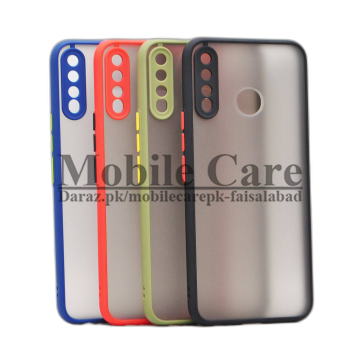 Infinix Hot 8 Smoky Matte Camera Case Cover